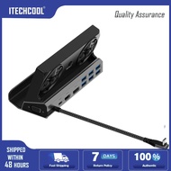 แท่นวางมือถือ HDMI รองรับแท่นคอนโซลฮับ4K 60Hz USB C แท่นวางมือถือ Type C USB 2.0 RJ45สำหรับเกม ROG A