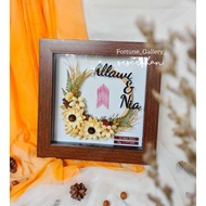 Classic wooden dowry Size 38 x 38 cm