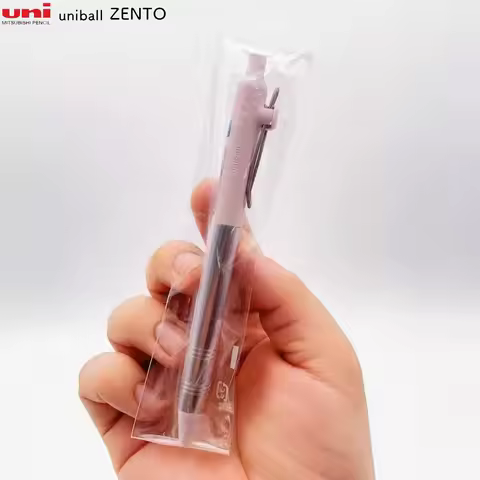 Mitsubishi Uni ZENTO Elegant Metal Accents Gel Pen,Precision Tip 0.38/0.5mm Smudge-Free Smooth Writi