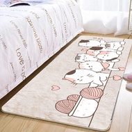 布迪思地毯卧室床边毯房间满铺家用玄关床前榻榻米毯子床边垫 床边毯102 80*160cm