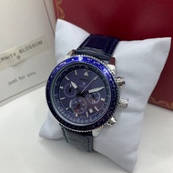 Seiko aviation sports watch, solar movement, tachymeter timing, dual strap options, men's watch ysx