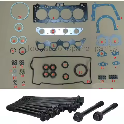 7A 7AFE Engine complete Full gasket set kit cylinder head bolt nuts screw for Toyota Corolla 1.8L 17