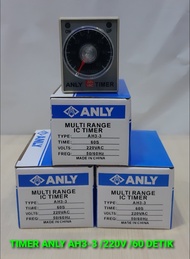 TIMER ANLY ANLI AH3-3 220V 220VOLT 60DETIK 60 DETIK 60 SECOND 0-60 DETIK