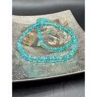 Blue Apatite collectors grade crystal bracelet (SG seller)