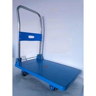 Heavy Duty Foldable Hand Truck Trolley Troli Plastic Trolley 90KG Iron PVC