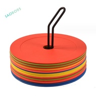 10Pcs Soccer Flat Cones Marker Disc Marker Disc  Marker Disc Basketball Sports Speed Agility Trainin