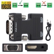 1080P HDMI Female to VGA Male Converter Adapter Dongle with 3.5mm Stereo Audio