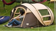 二手 用1次 一秒速開全自動免搭建帳篷 戶外3-4人 露營 野營 防曬