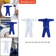 [Amleso1] Judo Gi Clothing Arts Breathable Costumes Taekwondo Suit for Competition