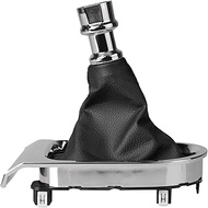 Manual Gear Shift Boot Cover Chrome Sync Trim for 2015-2017 Ford Mustang 6 Speed Manual Transmission