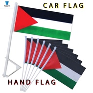 Palestine Hand Flag / Car Flag / Palestin Polyster Bendera Tangan 30cm x 14cm Kereta