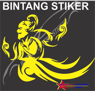 cutting stiker Wayang stiker mobil variasi pintu mobil