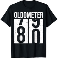 Men's cotton T-shirt 1944 1945 Birthday Men Male Him Fun 80 Funny 80th Birthday T-Shirt