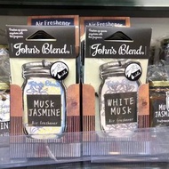 John’s Blend – 吊掛式香氛片 Air Freshener  白麝香 White Musk  白麝茉莉香 white jasmine