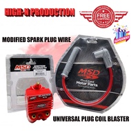 MSD PLUG COIL UNIVERSAL PLUG COIL BLASTER WITH MSD MODIFIED SPARK PLUG CABLE WIRE 100% ORIGINAL