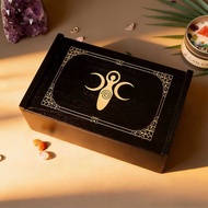 Tarot Card Storage Card Box Black Storage Box Gift Box Wooden Box Tarot Card Storage Box
