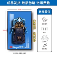 กรอบรูปติดผนังแบบมีขอบสำหรับเก็บของเล่นรถ Le Mans 9X8 Peugeot 42156 ของเล่นแบบโมเดล ตกแต่งบ้าน สไตล์