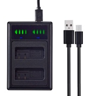 LCD Dual EN-EL14 Battery charger for Nikon EN-EL14a D3100 D3200 D3300 D3400 D3500  D5200 D5300 D5500