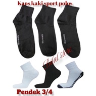 3 PAIRS OF SHORT PLAIN SOCKS (BLOK) 3/4 MEN WOMEN