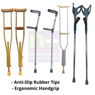 Aluminum Forearm / Elbow / Underarm Crutches Eurostyle Support Adjustable Height Walking Stick1piece