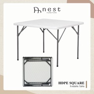 (NEST) HDPE Square Foldable Table / HDPE 84x84cm  / Folding TABLE / OUTDOOR ★ Multi-Purpose Storage ★ Furniture