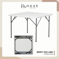 (NEST) HDPE Square Foldable Table / HDPE 84x84cm  / Folding TABLE / OUTDOOR ★ Multi-Purpose Storage 