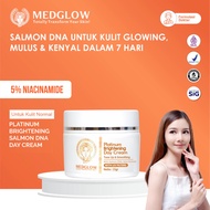MEDGLOW CLINIC Platinum Whitening Salmon DNA Day Cream SPF 30 | Skincare Krim Pagi Pemutih Kulit Moi