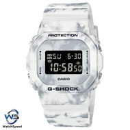 Casio G-Shock DW-5600 DW5600GC-7D DW-5600GC-7D DW-5600GC-7 Wintry White with Camouflage Pattern Resin Band Watch