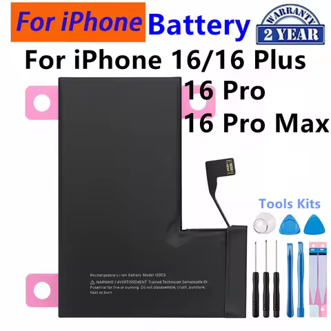 Brand New 103CS 102CS PSJQ1 Replacement Battery For iPhone 16 plus iPhone 16 pro Max Mobile phone Ba