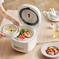 S-T🔰Bear Rice Cooker Household Multi-Function5LMulti-Functional Mini Small Rice Cooker Smart Ceramic Inner Pot Rice Cook