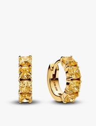 Yellow Hoop Earrings