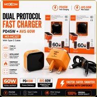 Moxom MX-HC327 45W PD & AVS 60W USB-C Fast Charger with Cable & Dual-Protocol Power Adapter iPhone 1