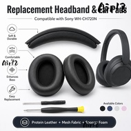 AIR12DN Headphone Ear Pads, Protein Leather Replacement Headset Earmuff,  Sponge Foam Mesh Fabric Ea