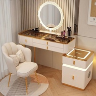Smart Dressing Table With Wireless Charging, Bluetooth Speaker, Multi-Functional Makeup Table, Smart