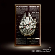 Wall Mount Display Frame & Storage Backboard for Millennium Falcon Building Blocks 75389 / 75257, De