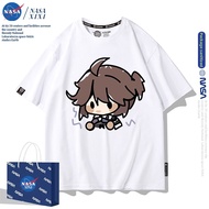 Male Summer Cartoon Style Secondary Dimension Themed T-shirt