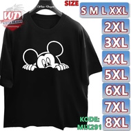 Mickey Mouse T-SHIRT JUMBO SIZE XXL 2XL 3XL 4XL 6XL 7XL 8XL MIX291 cotton t shirt oversized t shirt