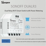 SONOFF DUALR3 Dual Relay Module Wifi DIY MINI Switch Two Way Power Metering 2 Gang/ Way Switch Timing Smart Home eWeLink APP