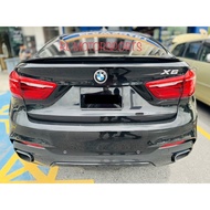 Bmw F16 X6 X6M M Performance rear boot trunk spoiler lip ducktail bodykit body kit
