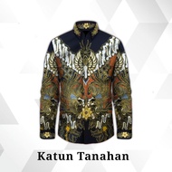 KEMEJA KATUN Exclusive Cotton Hand-Written Batik Cloth, Original Hand-Written Batik Shirt Pattern, M
