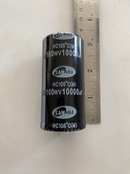 คาปาซิเตอร์ 10000uF 100V  ขนาดตัว 35x70 มม.