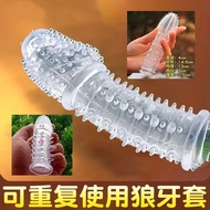 Kondom Duri Kondom Tahan Lama Time Delay Reusable Crystal Extension Sleeve Spike Condom