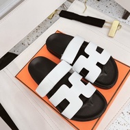 [Hoàn Tiền 15%](Lấy Tăng lên 1 size ) Dép Chữ H Mới DA MỀM Dép Hm Trắng Quai Dán cực đẹp