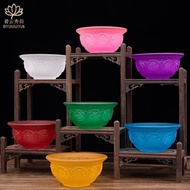 Eight Treasures Glass Bowl Worship Household Temple Temple Statue Immortal Water Colorful Gem Ingot 