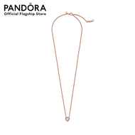 Pandora Sparkling Heart Collier Necklace เครื่องประดับ สร้อยคอ สร้อยแพนดอร่า แพนดอร่า