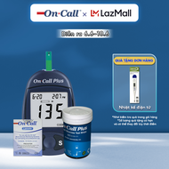 Máy Đo Đường Huyết On Call Plus Kèm Hộp 25 Que Thử Đường Huyết On Call Plus Và 100 Kim Chích Máu [Bả