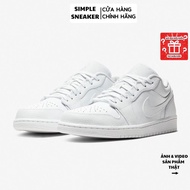 Air Jordan 1 Low Neck Shoes Nike Air Jordan 1 Low Allwhite Authentic - Jordan 1 Full White Shoe