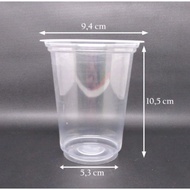 Starindo 12oz Flat Plastic Cup 7gram Thick | Flat 12 oz 7 gr