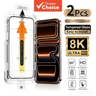 Premium HD Tempered Glass Screen Protector for iPhone 17/16/15/14/13/12/11Pro Max Ultra-Clear Transp