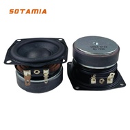 SOTAMIA 2Pcs 2.5 Inch Subwoofer Super Bass Audio Speaker 4 Ohm 15W Hifi Low Frequency Speaker 4R 15W